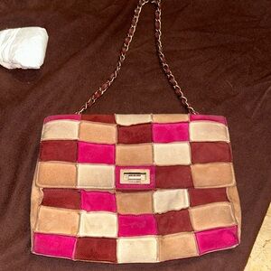 Chanel Suede Multi Color Purse